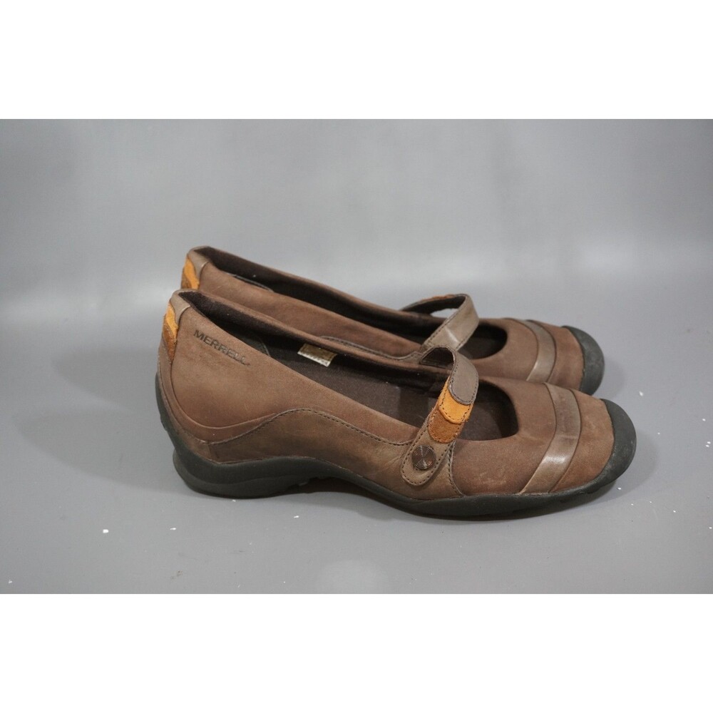 Merrell Eden Mary Jane Shoes Womens Size 9 Brown Leather Comfort Walking Cushion